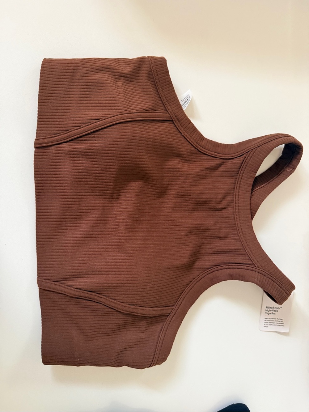 lululemon athletica Java Ribbed High-Neck Yoga Bra